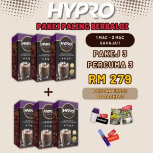 Hypro - 3 Kotak Percuma 3 ( 10 Sachet )